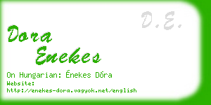dora enekes business card